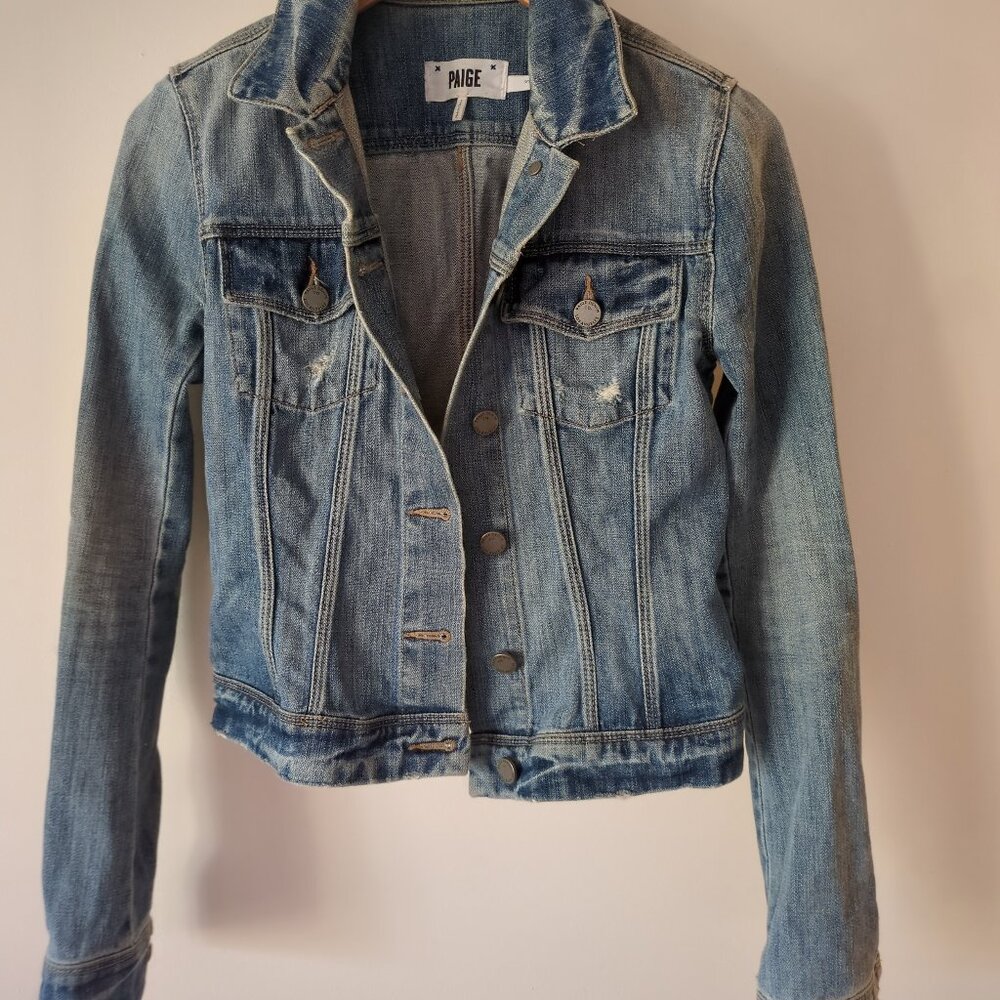cropped jean jacket